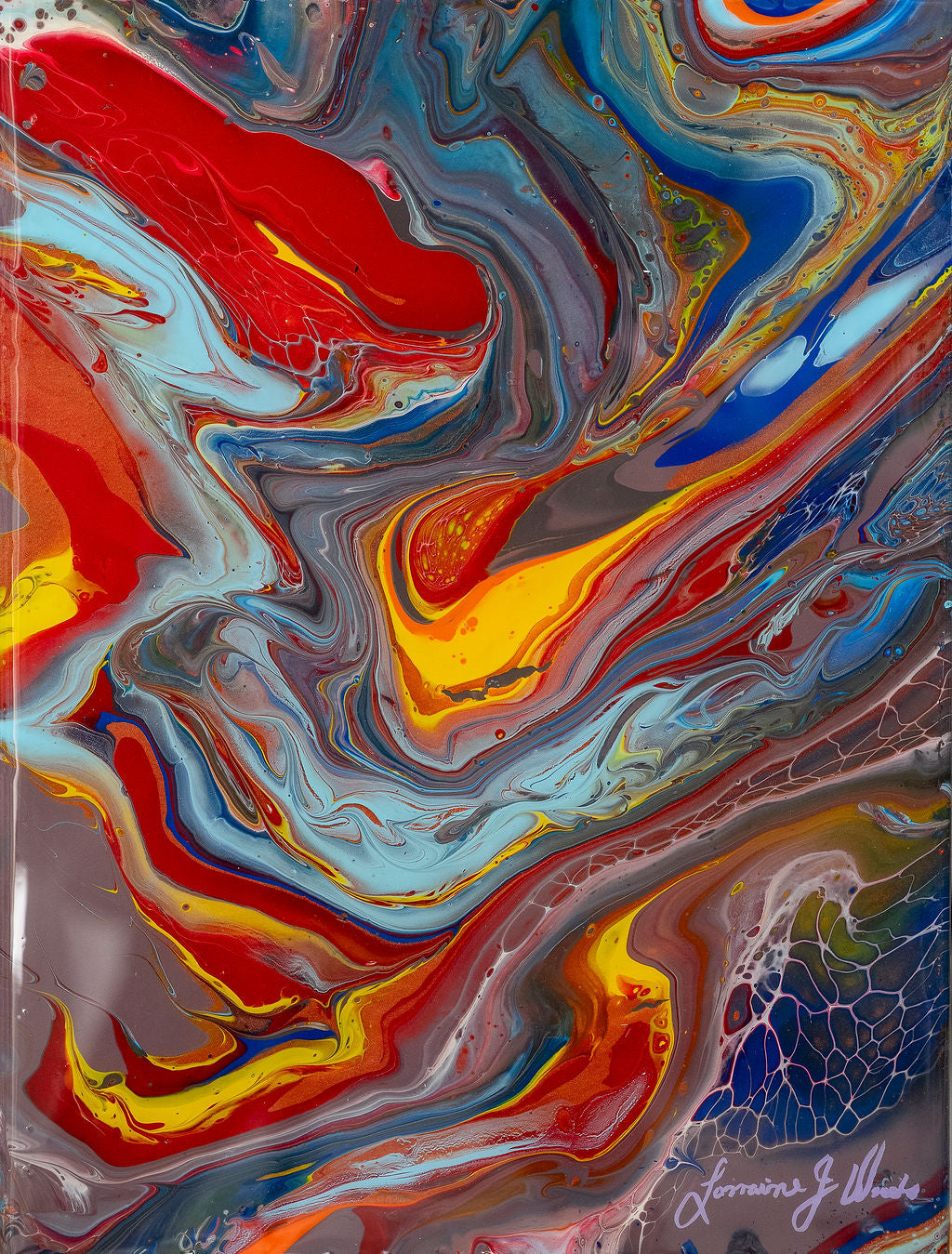 Flow of Grey Flame
